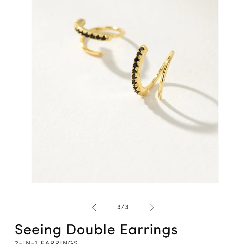 Uncommon James Gold and Black Earrings